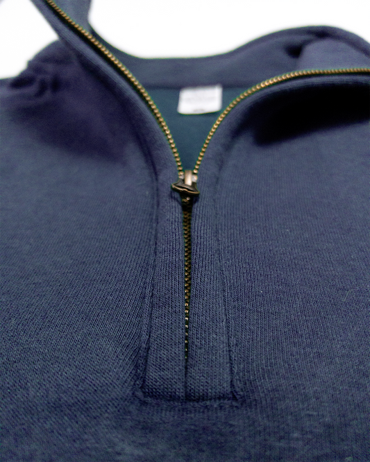 SUDADERA MEDIA CREMALLERA MARINO