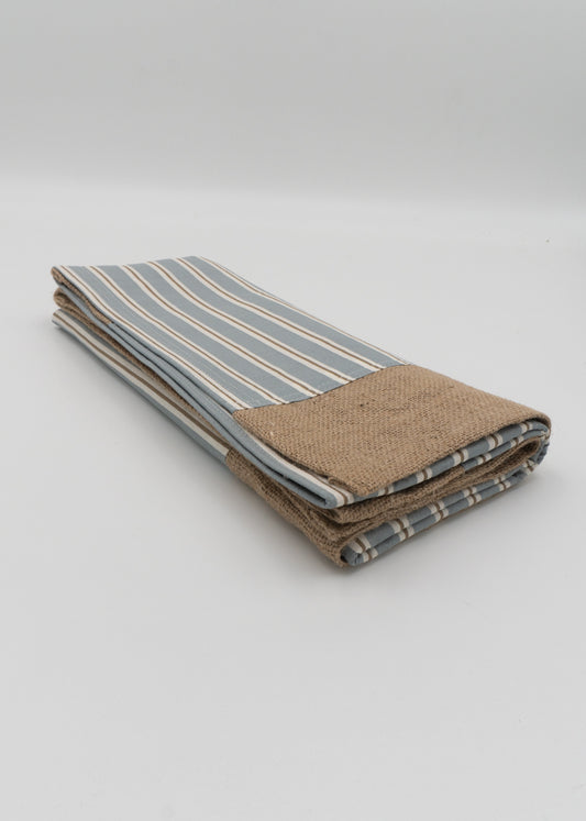 Costal trama simple Rayas Azul