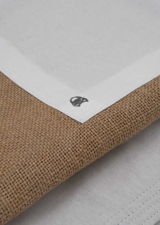 Costal trama simple Blanco 100% Algodón