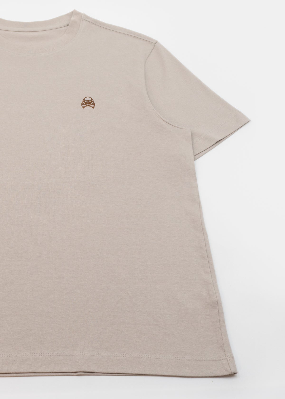 CAMISETA BORDADA BEIGE