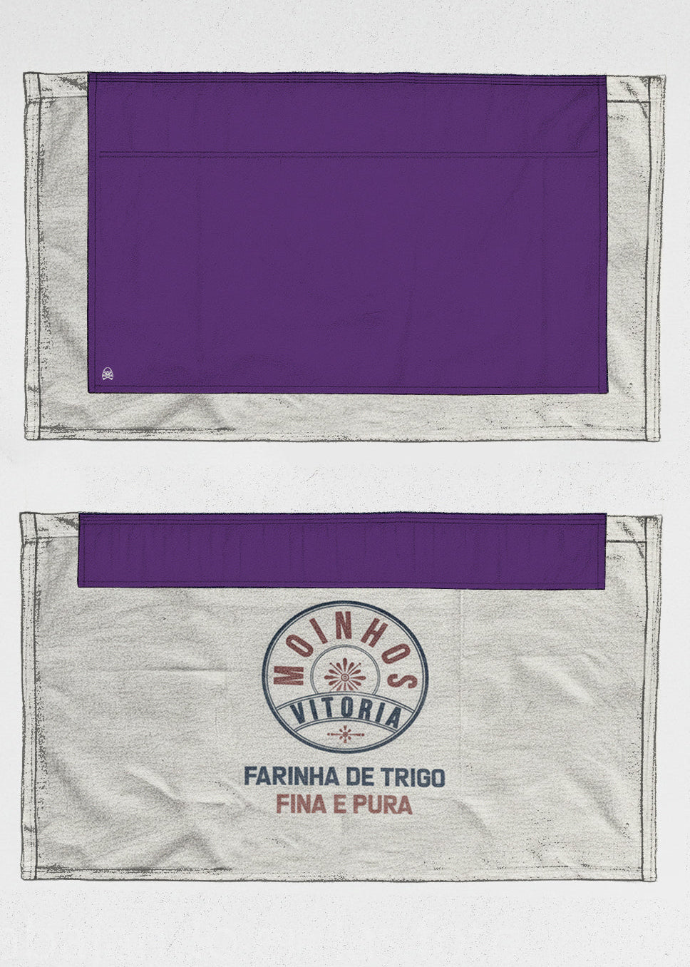 Costal Harina Algodón "L" Morado