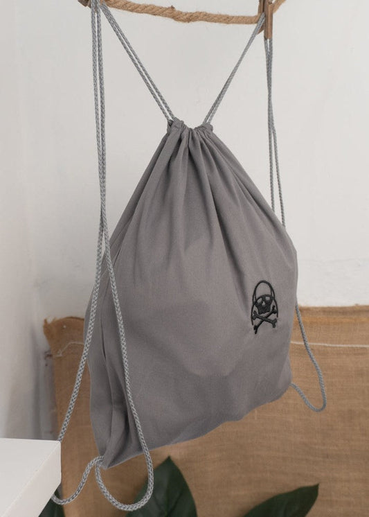 MOCHILA CUERDAS GRIS