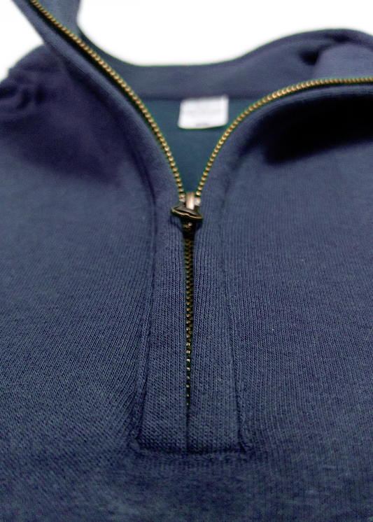 SUDADERA MEDIA CREMALLERA MARINO