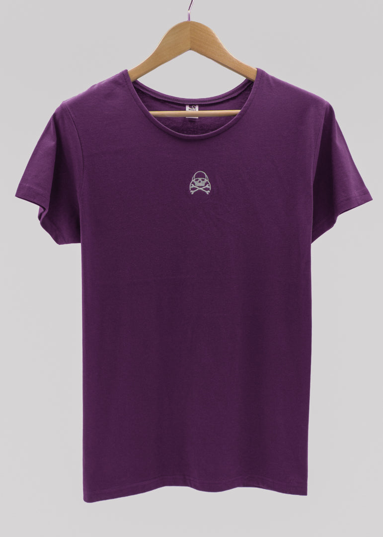 CAMISETA CUELLO BAJO PARA COSTALERO MORADA