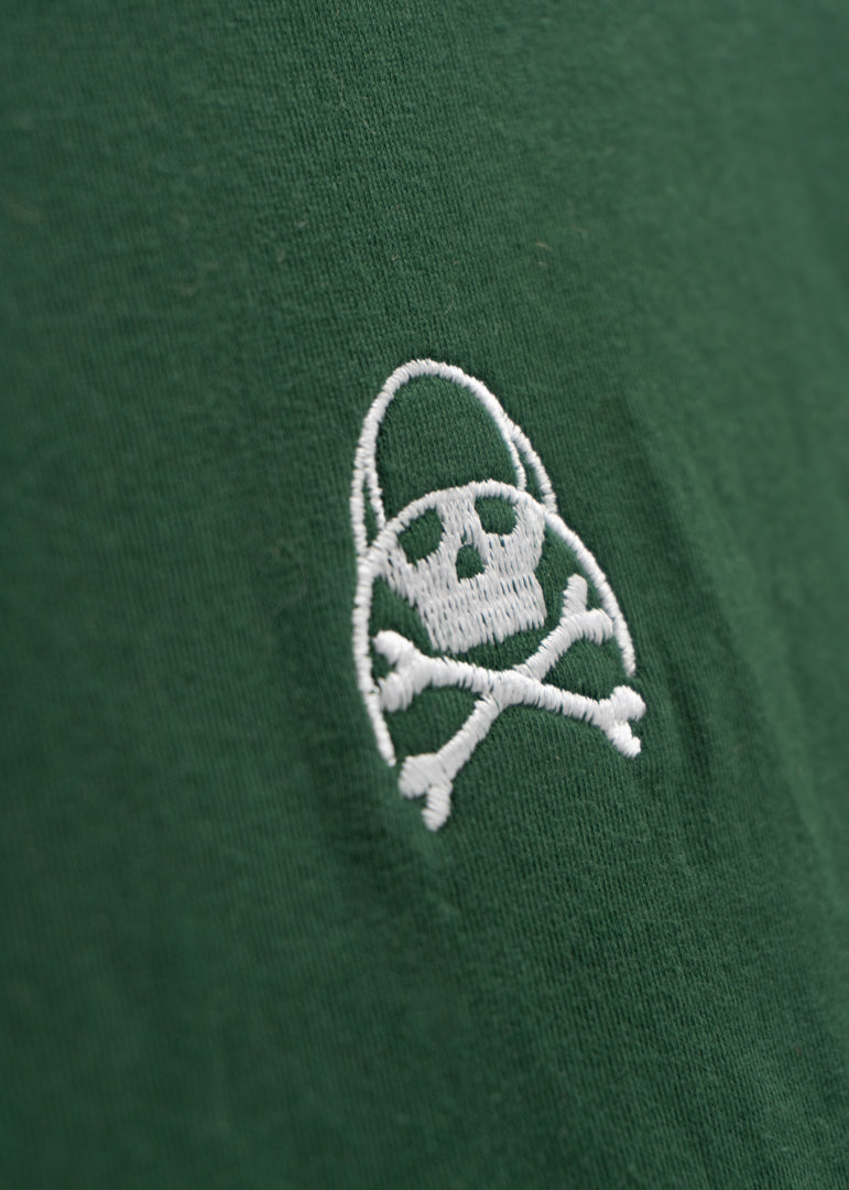 CAMISETA CUELLO BAJO PARA COSTALERO VERDE