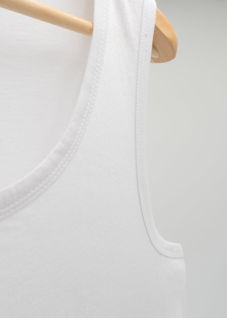 CAMISETA DE TIRANTE PARA COSTALERO BLANCA