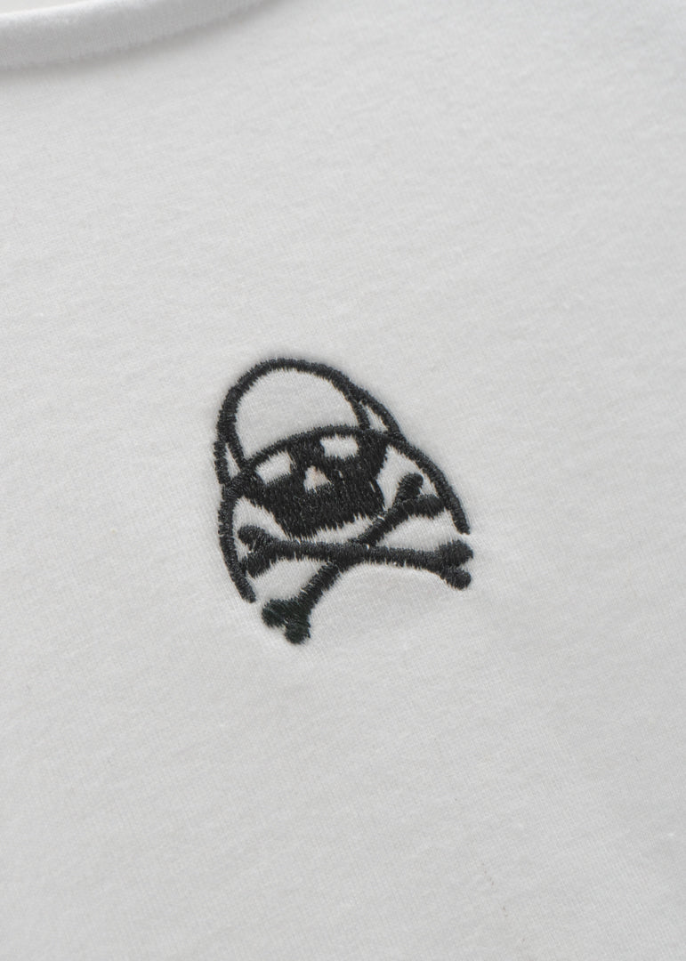 CAMISETA CUELLO BAJO PARA COSTALERO BLANCA