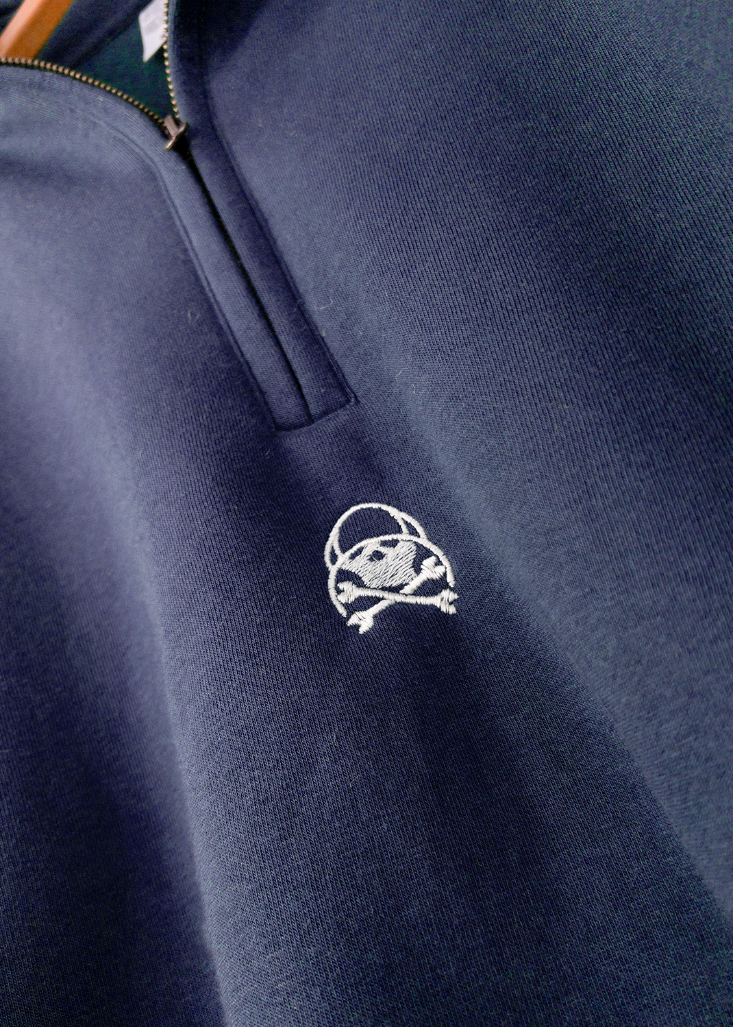 SUDADERA MEDIA CREMALLERA MARINO