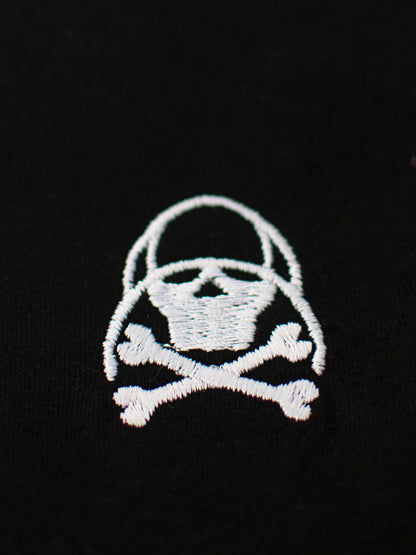 CAMISETA CUELLO BAJO PARA COSTALERO NEGRA